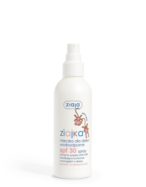 mléko na opalování pro děti ve spreji spf 30 voděodolné
